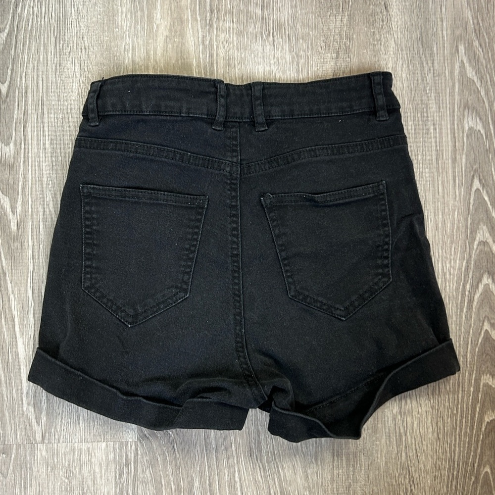 H&M High Rise Jean Shorts Stretchy - Picture 2 of 4